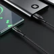 Кабель для заряджання hoco. U93 Shadow USB на Type C, 1.2м, струм до 3.0A подвійний індикатор, поверхня: обплетення, конектори: алюмінієвий сплав - зображення 2