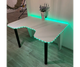 Стіл комп'ютерний геймерський ігровий DROM Lite White + LED RGB підсвічування з пультом - зображення 1