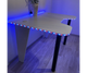 Стіл комп'ютерний геймерський ігровий DROM Lite White + LED RGB підсвічування з пультом - зображення 4