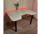 Стіл комп'ютерний геймерський ігровий DROM Lite White + LED RGB підсвічування з пультом - зображення 5