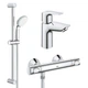 Набор смесителей для ванны GROHE QuickFix StartEdge UA202503TE хром латунь CV030628 - изображение 1