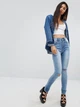 Рвані укорочені джинси скінні з високою талією Liquor & Poker EH7530 M (48152M) Блакитний - зображення 3