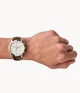 Мужские наручные часы Fossil FS5380 / Коричневый ремешок - изображение 5