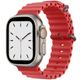 Силиконовый ремешок Apple Watch Ocean Band 49/45/44/42 mm, Red (HC) - изображение 2