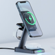 Беспроводная зарядка AceFast E3 Desktop 3in1 Wireless Charging Stand, Black - изображение 5