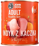 Mokra karma dla psów John Dog Pumpkin Adult Indyk z kaczką i dynią 6 x 800 g (5903769000890) - obraz 2