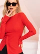 Джемпер женский ISSA PLUS 13722 XL Красный (issa2007682345618) - изображение 4