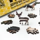 Дерев'яний фігурний пазл Котик від WortexPuzzle 25x30 см 74 шт - зображення 6