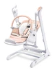 Стільчик для годування + гойдалка 2 в 1 Caretero Indigo Powder Pink 6 позицій висоти + таймер та дуга з іграшками - зображення 2