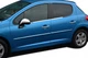 Наружные молдинги окон нержавейка (4 шт) для Peugeot 207 2006-2014 гг - изображение 2