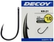 Крючок Decoy KR-21 Black Nickeled 01, 10 шт / уп - изображение 1
