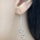 Серебряные серьги без камней (1583975) - изображение 4