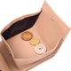 Практичный женский кошелек с монетницей из натуральной кожи KARYA Women's wallet 21381 Бежевый - изображение 6