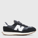 Buty sportowe damskie na platformie do kostki New Balance 237 GS237PF 35.5 23.1 cm Czarne (5904862457543) - obraz 1