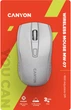 Bezprzewodowa mysz Canyon MW-7 Biała (CNE-CMSW07W) - obraz 6