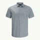 Рубашка хлопковая мужская Jack Wolfskin Hot Springs Shirt M 1402333-1286 XL Серая с голубым (4064993656213) - изображение 4