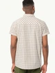 Рубашка хлопковая летняя мужская Jack Wolfskin Hot Springs Shirt M 1402333-5161 M Бежевая (4064993656329) - изображение 2