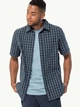 Рубашка хлопковая летняя мужская Jack Wolfskin Hot Springs Shirt M 1402333-7630 XXL Синяя (4064993656404) - изображение 1