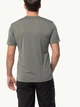 Футболка спортивная длинная мужская Jack Wolfskin Hiking S/S T M 1808762-4143 L Серая (4064993701456) - изображение 2