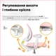 Детское кресло Evo-Kids Mio Air Pink (Y-307 KP) - изображение 5