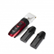 Машинка для стрижки волос Geemy GM 550 Professional Red 3 Вт беспроводная с титановым и керамическим ножами 4 насадки + запасной аккумулятор - изображение 6
