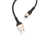 Кабель Hoco X26 Xpress charging data cable for Lightning Black＆Gold - изображение 1