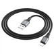 Кабель Hoco X86 iP Spear silicone charging data cable Black - изображение 1