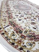 Классический ковер из полиэстера SILK STAR 1х2 м. Овал WHITE 1862C - изображение 2