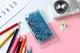 Чехол Glitter для Xiaomi Redmi 4a Бампер Жидкий блеск синий - изображение 3