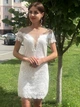 Женское платье с гипюра Poliit 8484 белый 38 - изображение 1