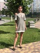 Женское льняное платье Poliit 8355 светло-серый 38 - изображение 3