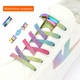 Еластичні плоскі шнурки FASTLACES T99-3 Green Rainbow - зображення 2
