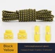 Эластичные круглые шнурки для обуви FASTLACES T2-6 Black Yellow - изображение 1