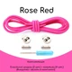 Круглі еластичні шнурки для взуття FASTLACES T8-2 Rose Red - зображення 1