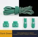 Шнурки для обуви со светоотражающим эффектом Fastlaces T2-4 Dark Green 100 см - изображение 1