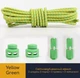 Круглі еластичні шнурки для взуття FASTLACES T2-6 Yellow Green - зображення 1