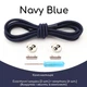 Круглі еластичні шнурки для взуття FASTLACES T8-2 Navy Blue - зображення 1