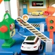 Игровой набор Bburago Гараж с машинкой 1:43 двухуровневый OL32847 - изображение 2