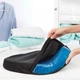 Гелевая ортопедическая подушка для сидения на стульчик Egg Sitter чехол 40×32х3 см - изображение 3