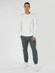 Джемпер мужской Colin's CL1062328WHT 2XL White (8683197686343) - изображение 3