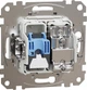 Розетка Schneider Electric RJ45 категорія 6 UTP-TV Sedna Design Біла (SDD111469T) - зображення 3