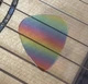 Набор медиаторов 10 шт Avzhezh Celluloid Transparent Rainbow - изображение 4