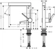 Смеситель для раковины HANSGROHE Finoris 230 76060000 , донный клапан Push-Open - изображение 2