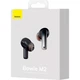 Наушники беспроводные вакуумные с микрофоном Baseus True Wireless Earphones Bowie M2 | BT5.2, 40/400mAh, 5h | Black (NGTW140001) - изображение 11