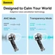 Наушники беспроводные вакуумные с микрофоном Baseus True Wireless Earphones Bowie M2 | BT5.2, 40/400mAh, 5h | Black (NGTW140001) - изображение 12