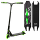 Самокат трюковый двухколесный с алюминиевыми пегами Best Scooter FEAR Черный с зеленым - изображение 1