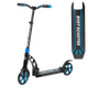 Самокат двоколісний з великими колесами та амортизаторами Best Scooter Чорний з синім - зображення 1