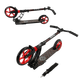 Самокат двоколісний з великими колесами та амортизатором Best Scooter Чорний з червоним - зображення 3