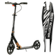 Самокат двухколесный с большими колесами и ручным тормозом Best Scooter Черный - изображение 1