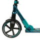 Самокат двухколесный с большими колесами и ручным тормозом Best Scooter Черный с голубым - изображение 4